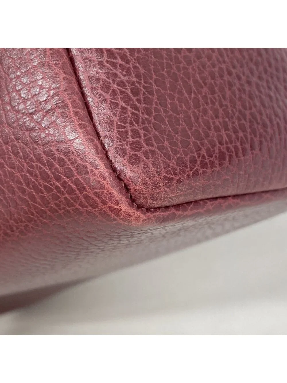 Cartier Vanity Bag Trinity Leather Bordeaux Gold Silver